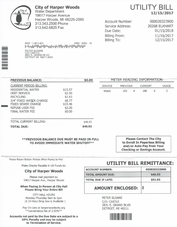  Minol USA business utility bill 